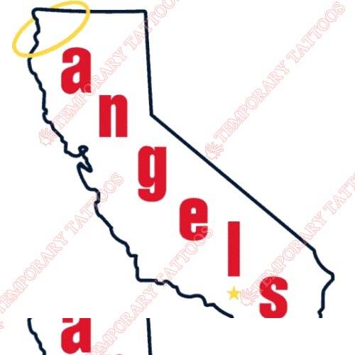 Los Angeles Angels of Anaheim Customize Temporary Tattoos Stickers NO.1647
